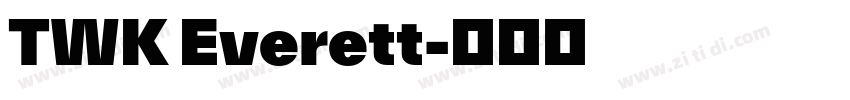 TWK Everett字体转换 TWK Everett字体转换